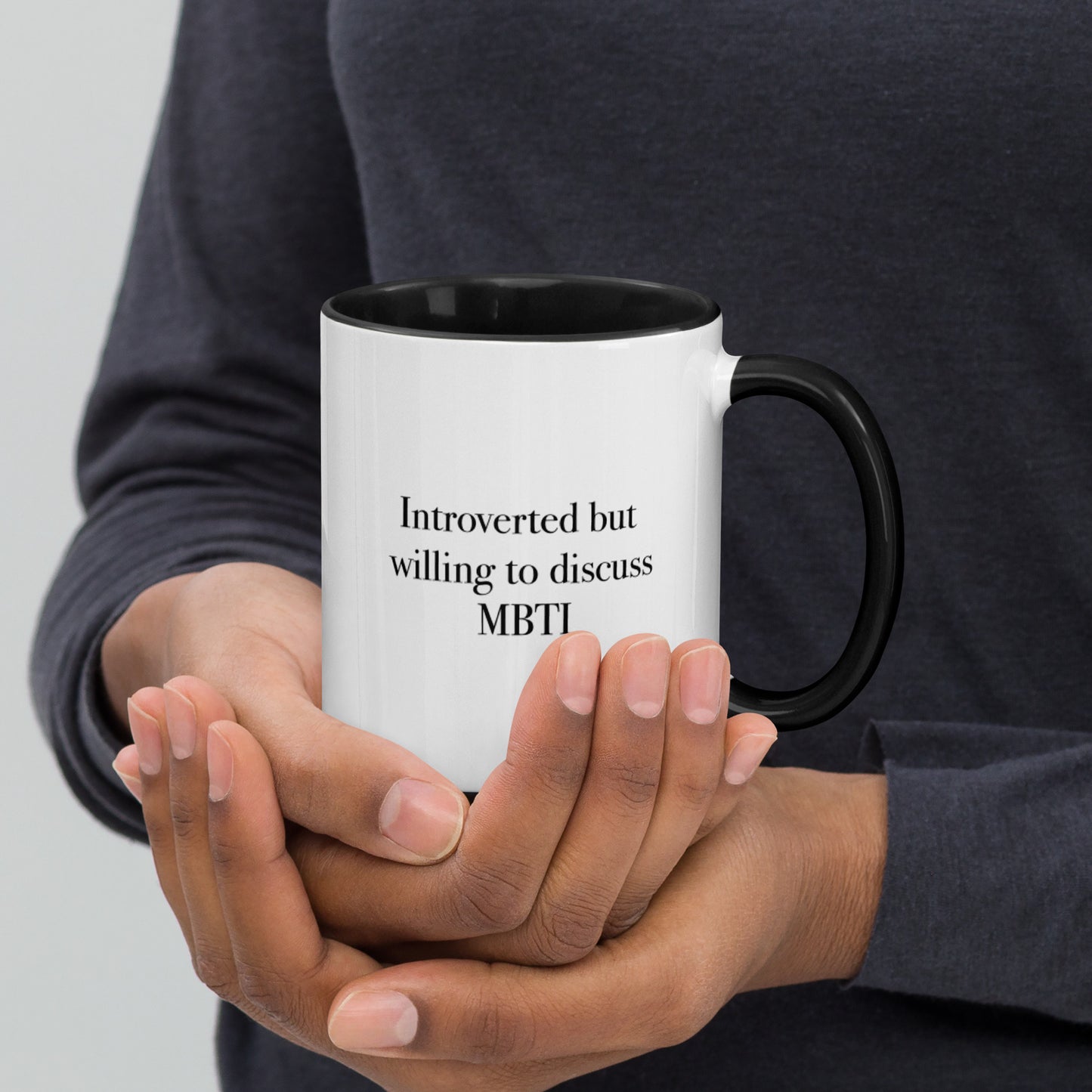 Introverted But Willing To Discuss MBTI Mug