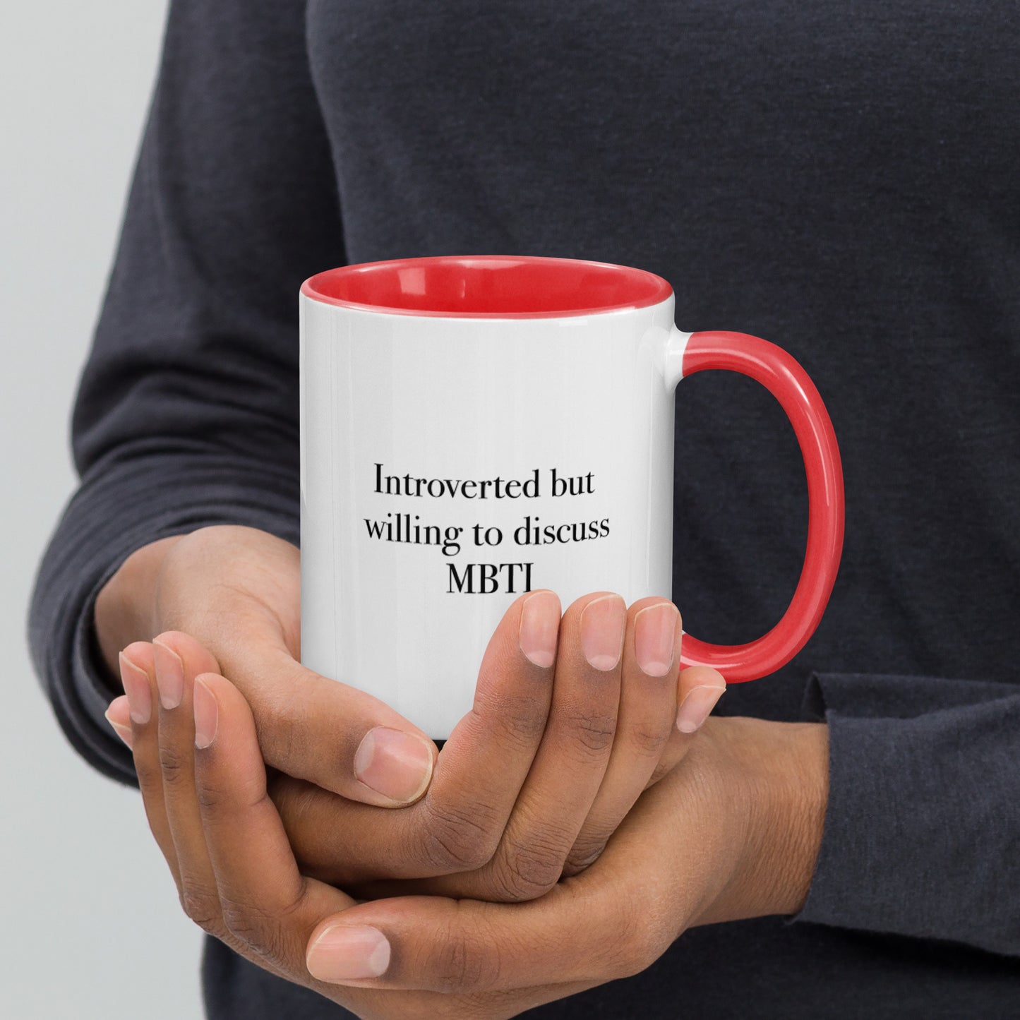Introverted But Willing To Discuss MBTI Mug