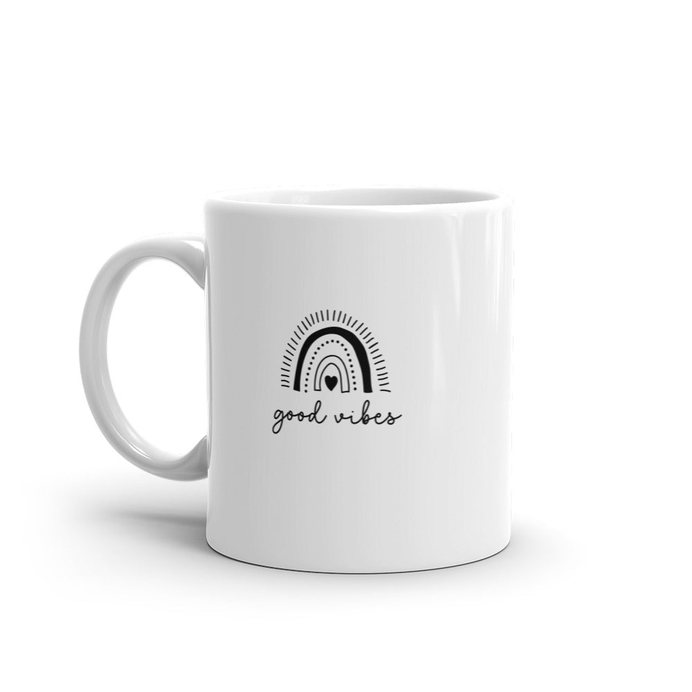 Good Vibes Dainty Rainbow Mug