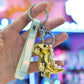 Metallic Dinosaur Keychain