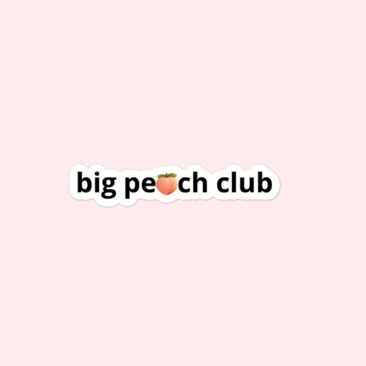 Big Peach Club Stickers