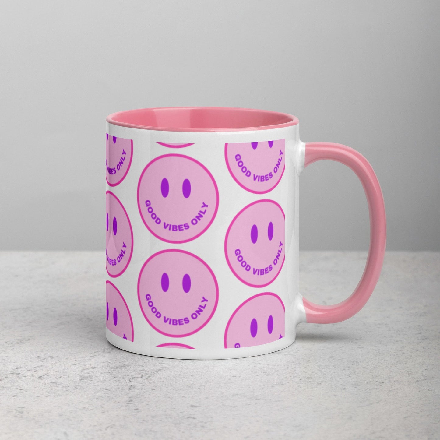 Good Vibes Only Smiley Face Mug