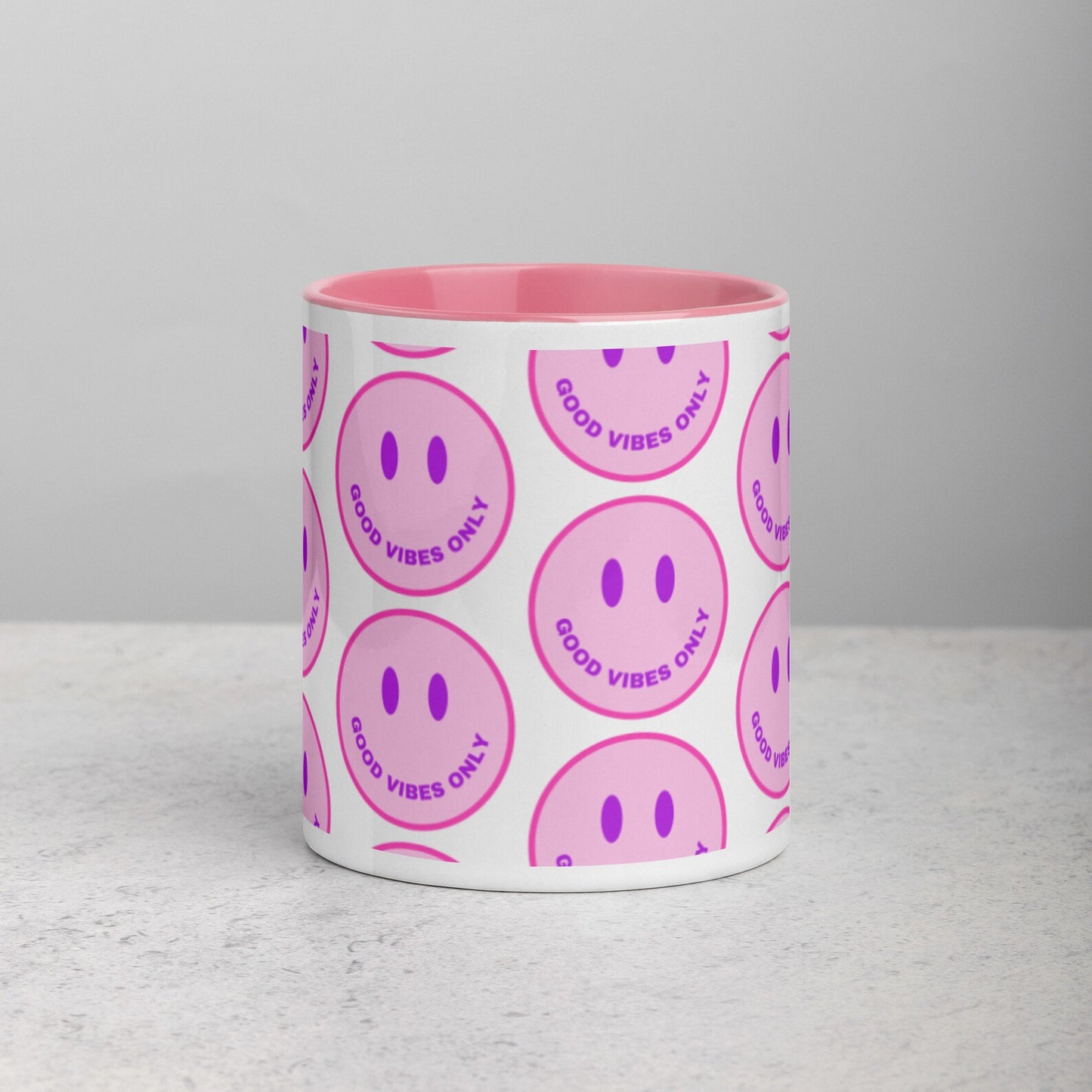 Good Vibes Only Smiley Face Mug