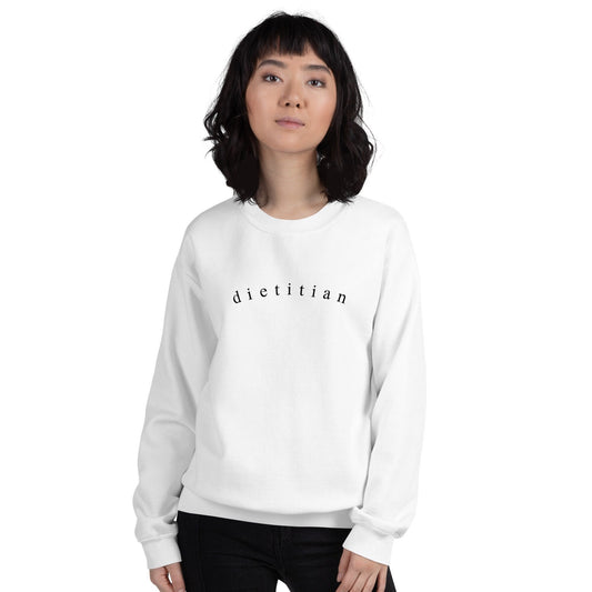 Registered Dietitian Minimalist Unisex Crewneck Sweatshirt