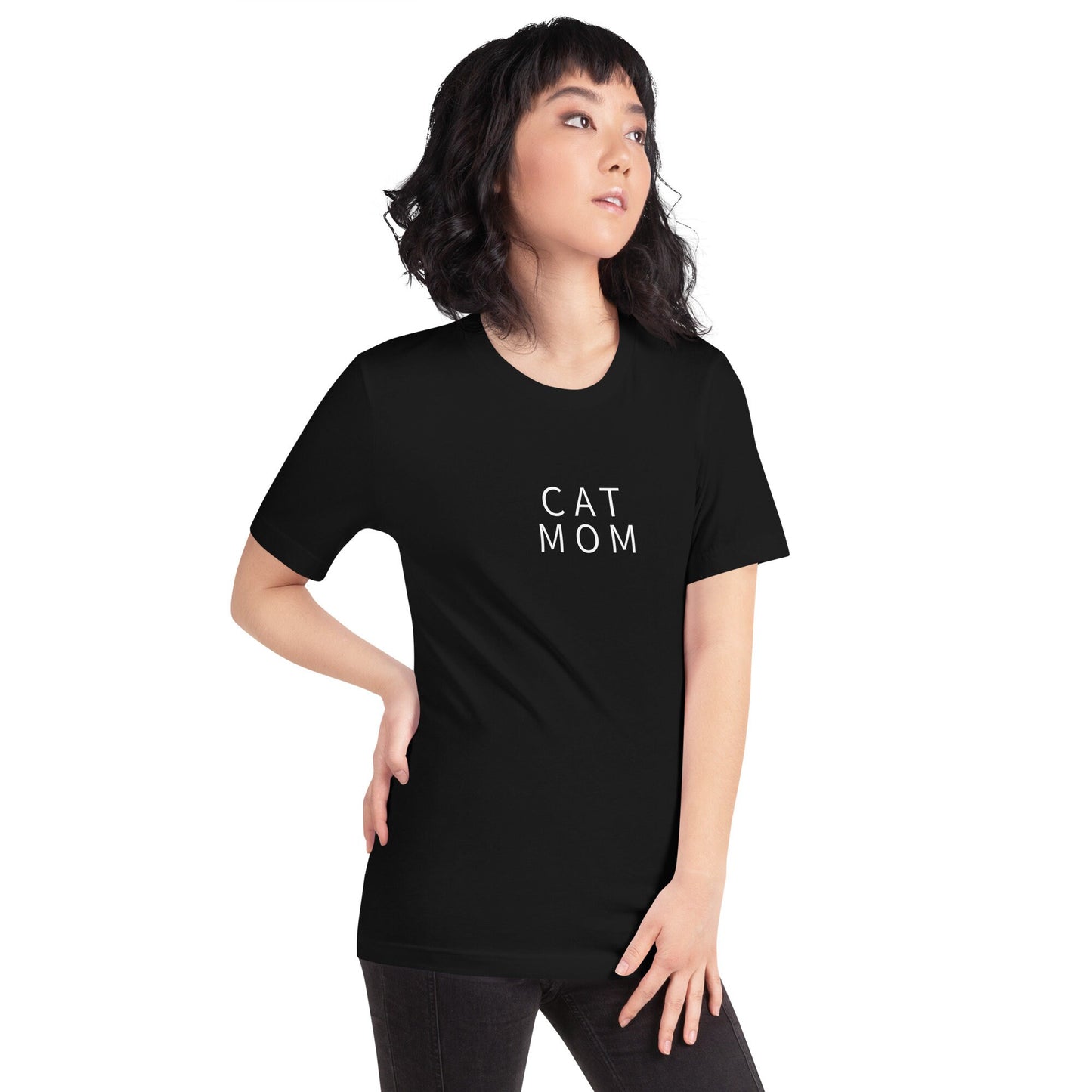 Cat Mom Minimalist Short-Sleeve Unisex T-Shirt