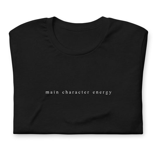 Main Character Energy Minimalist Short-Sleeve Unisex T-Shirt