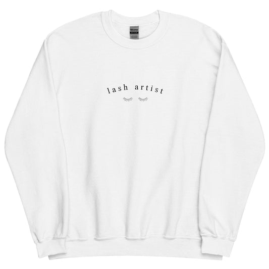 Lash Artist Minimalist Unisex Crewneck Sweatshirt