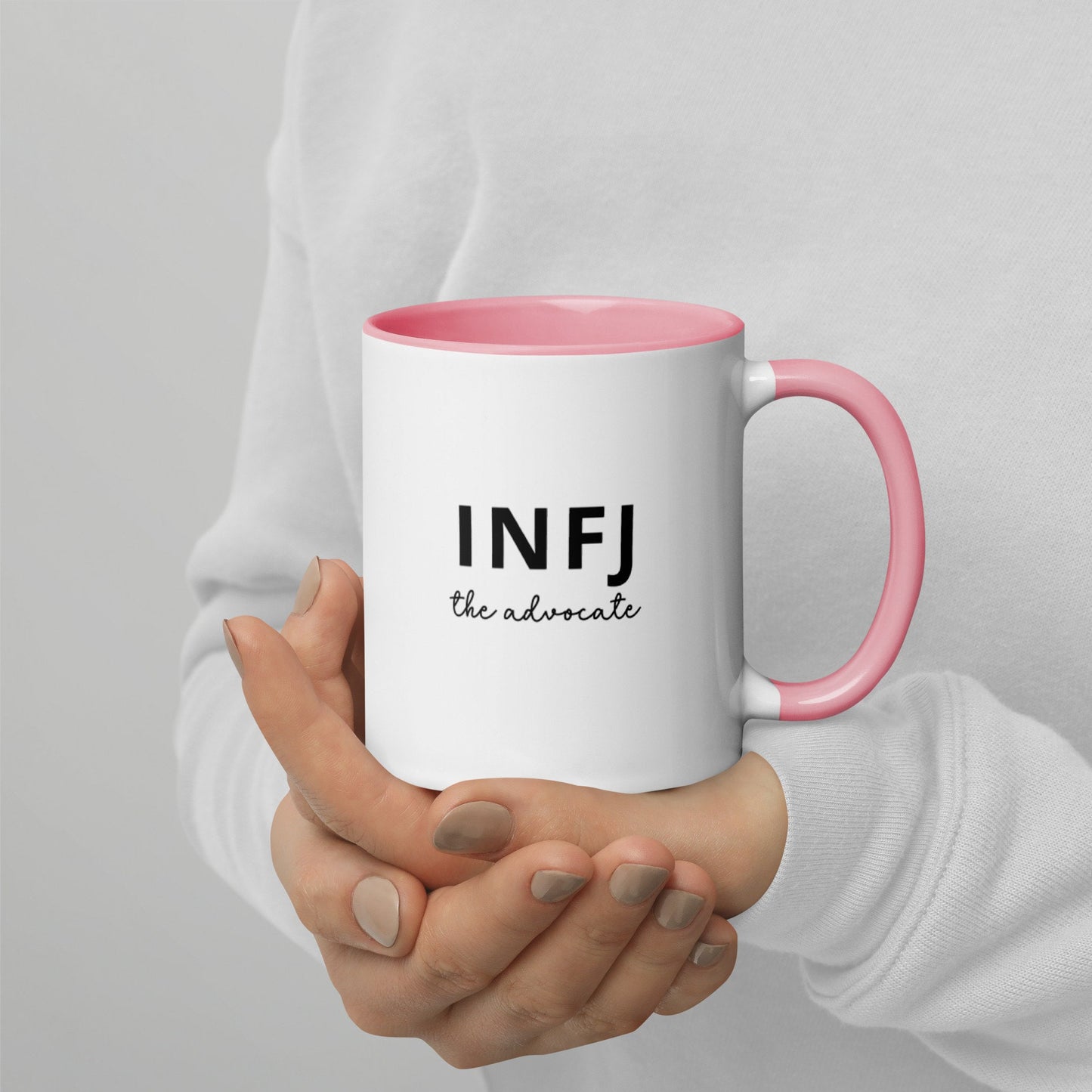 INFJ The Advocate |  Personality Type Mug with Color Inside