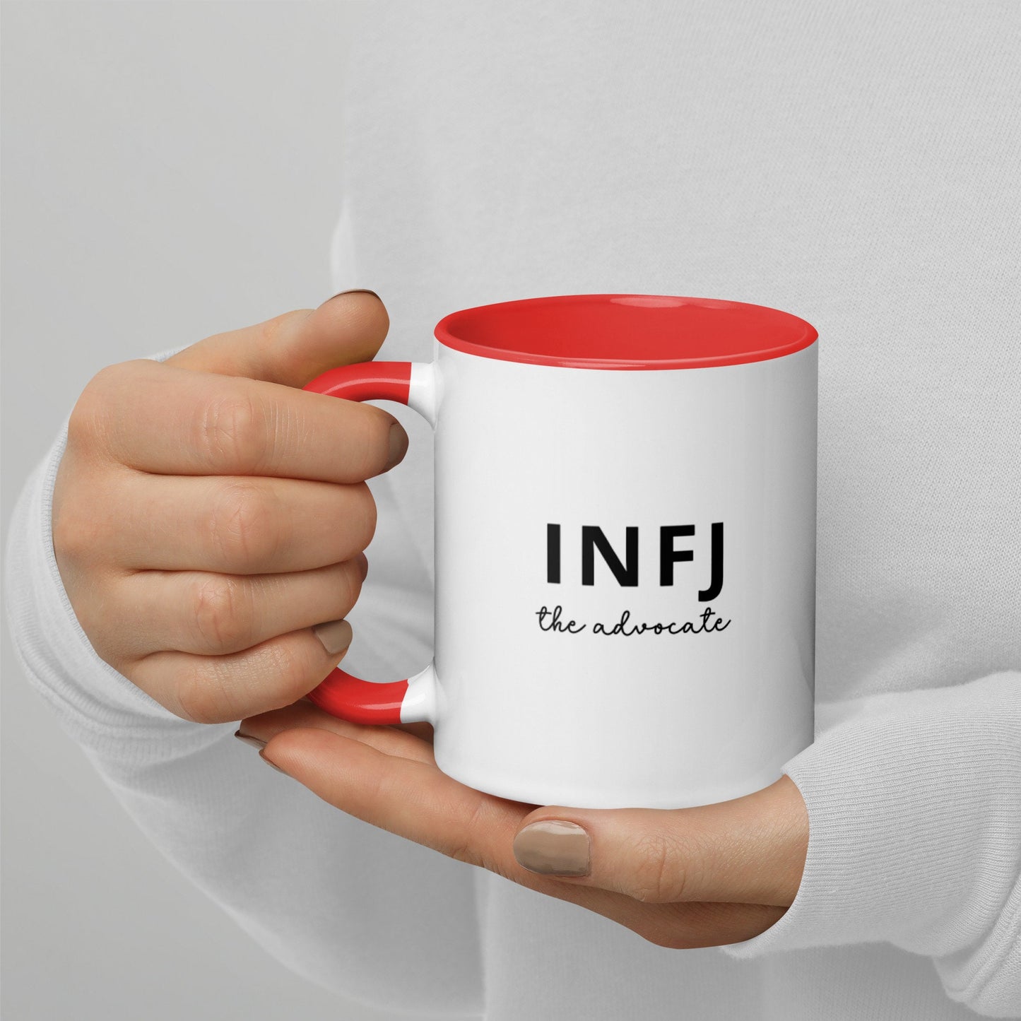 INFJ The Advocate |  Personality Type Mug with Color Inside