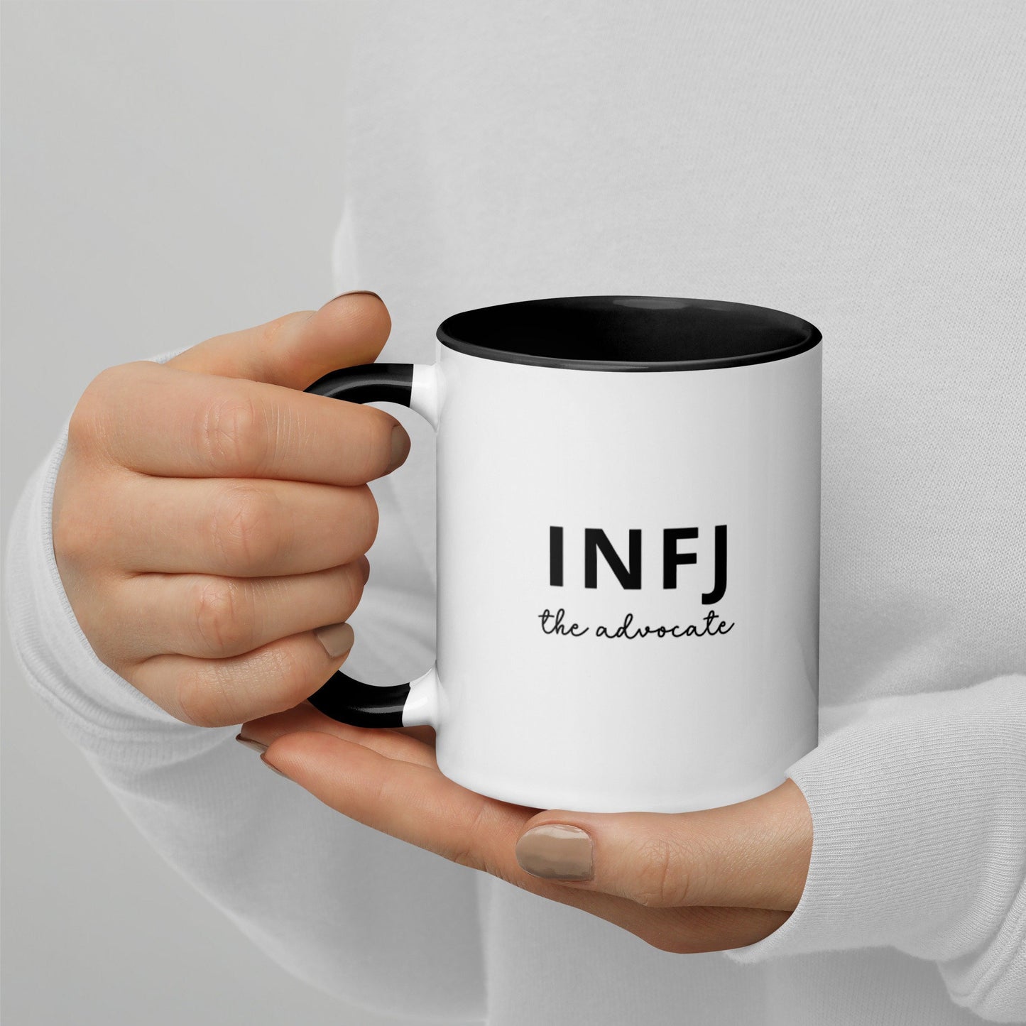 INFJ The Advocate |  Personality Type Mug with Color Inside