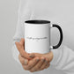 Everything Is Figureoutable Heart Mug with Color Inside