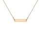 Neuroscience | Neuroscientist | Engraved Sterling Silver, Rose Gold, Bar Chain Minimalist Necklace