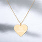 Lab Queen | Lab Tech | Laboratory | Engraved Rose Gold, Sterling Silver Heart Minimalist Necklace