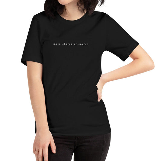 Main Character Energy Minimalist Short-Sleeve Unisex T-Shirt