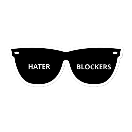 Hater Blockers Stickers | Funny Bubble-Free Stickers
