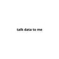 Talk Data To Me Sticker | Analyst, Statistician, Computer Science, Funny Bubble-Free Stickers