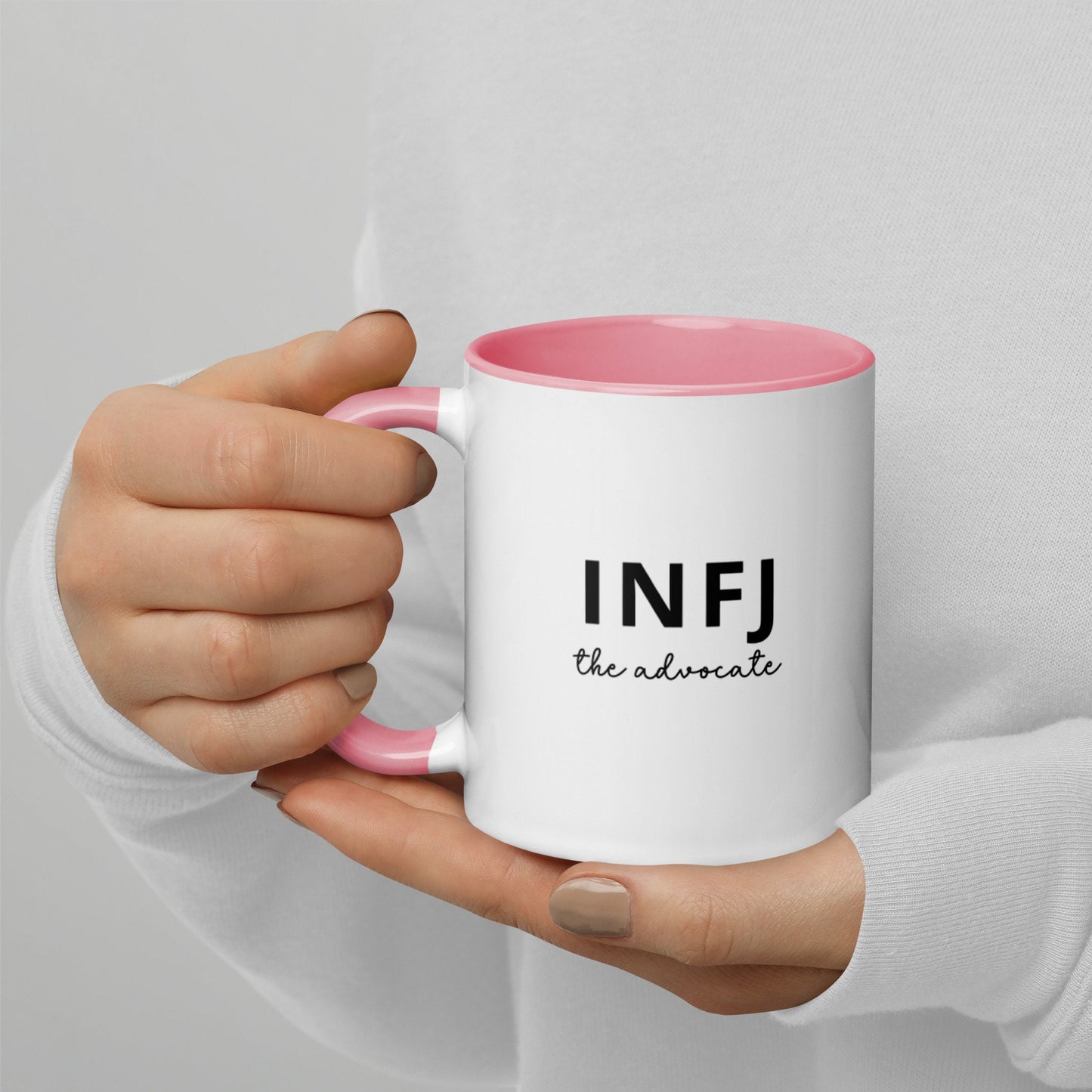 INFJ The Advocate |  Personality Type Mug with Color Inside