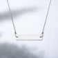 Neuroscience | Neuroscientist | Engraved Sterling Silver, Rose Gold, Bar Chain Minimalist Necklace