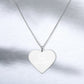Lab Queen | Lab Tech | Laboratory | Engraved Rose Gold, Sterling Silver Heart Minimalist Necklace