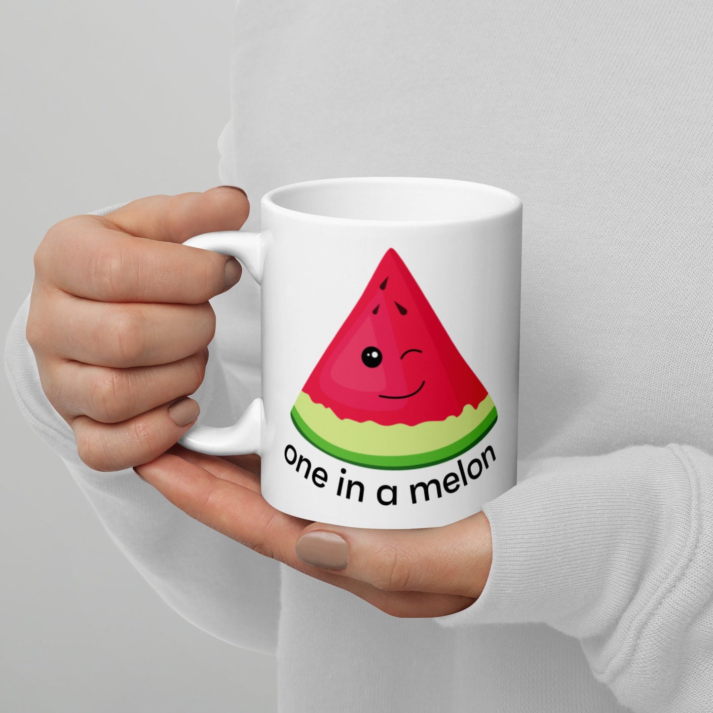 One In A Melon Funny Pun Watermelon, Punny Mug