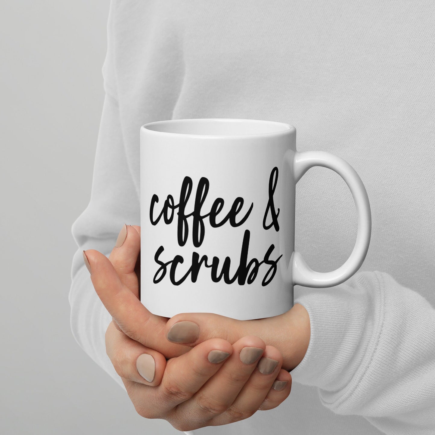 Coffee & Scrubs, Medical, Nurse, Doctor, Dentist, Physician Mug