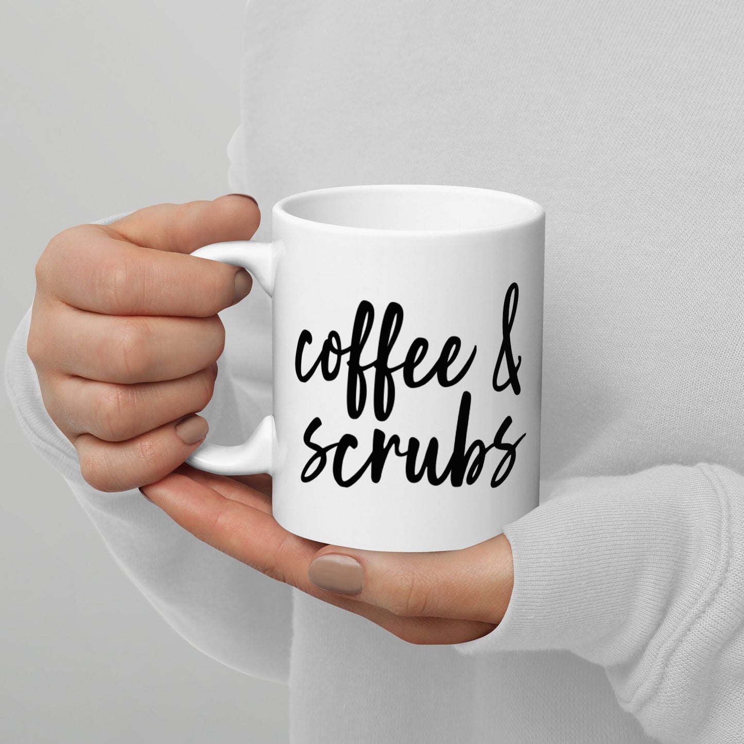 Coffee & Scrubs, Medical, Nurse, Doctor, Dentist, Physician Mug