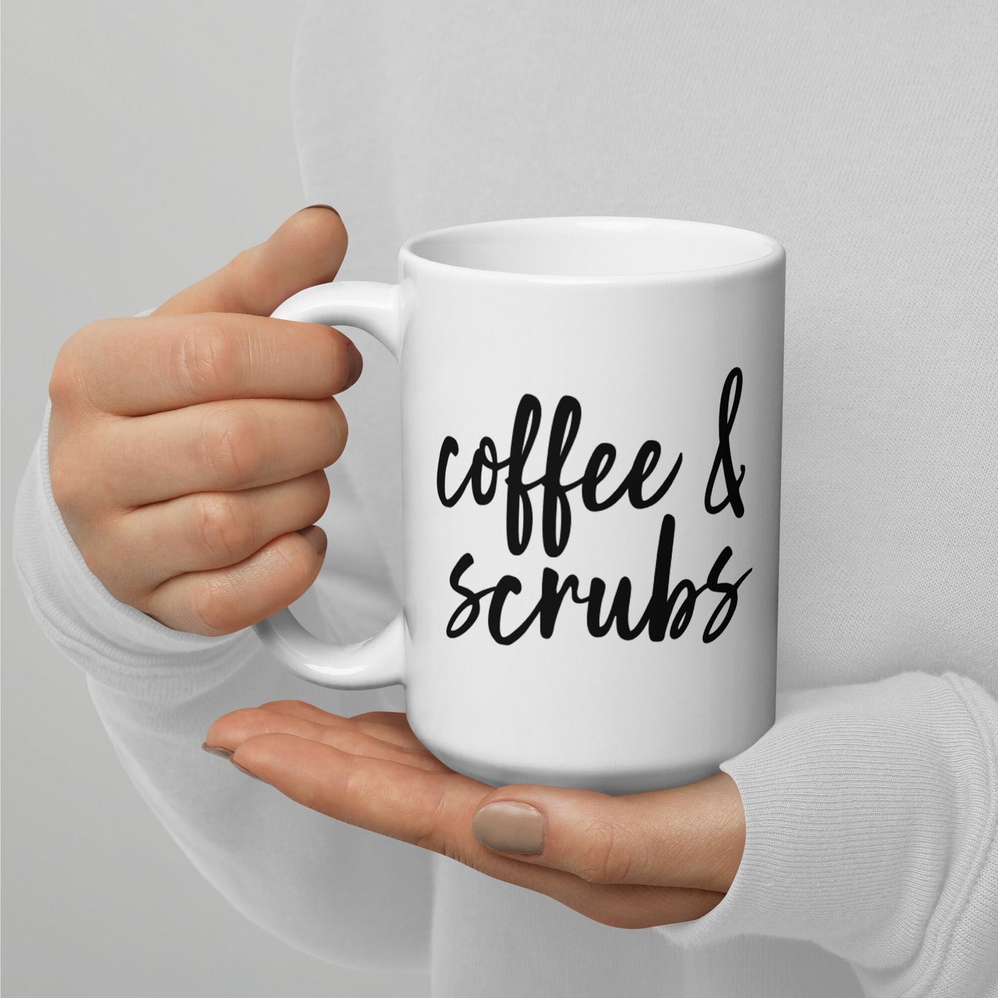 Coffee & Scrubs, Medical, Nurse, Doctor, Dentist, Physician Mug