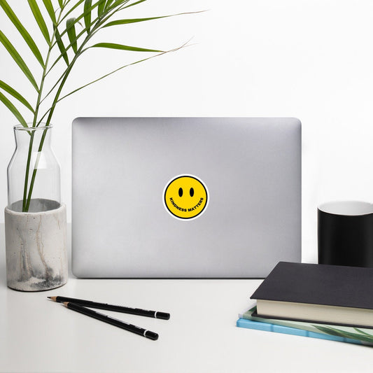 Kindness Matters Smiley Face Stickers, Kindness, Be Nice Bubble-Free Stickers