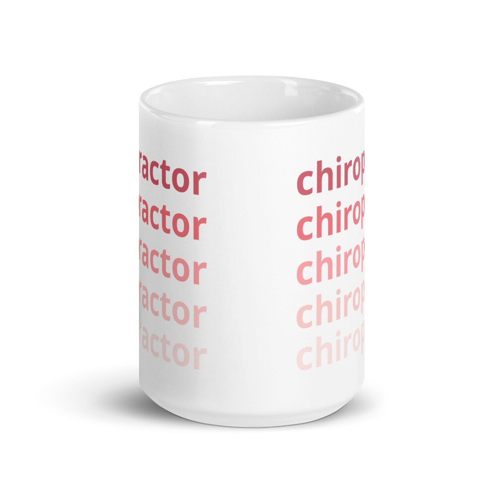 Chiropractor, Pink Ombre Trending Lettering Mug