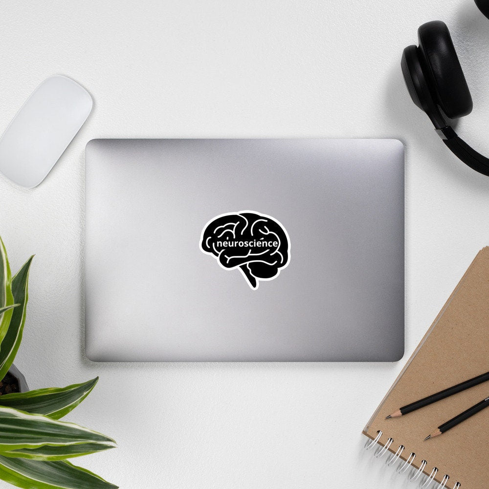 Neuroscience Brain Sticker, Neurology, Neuroscientist, Psychiatry, Clinical Psych, Physician, Bubble-Free Stickers