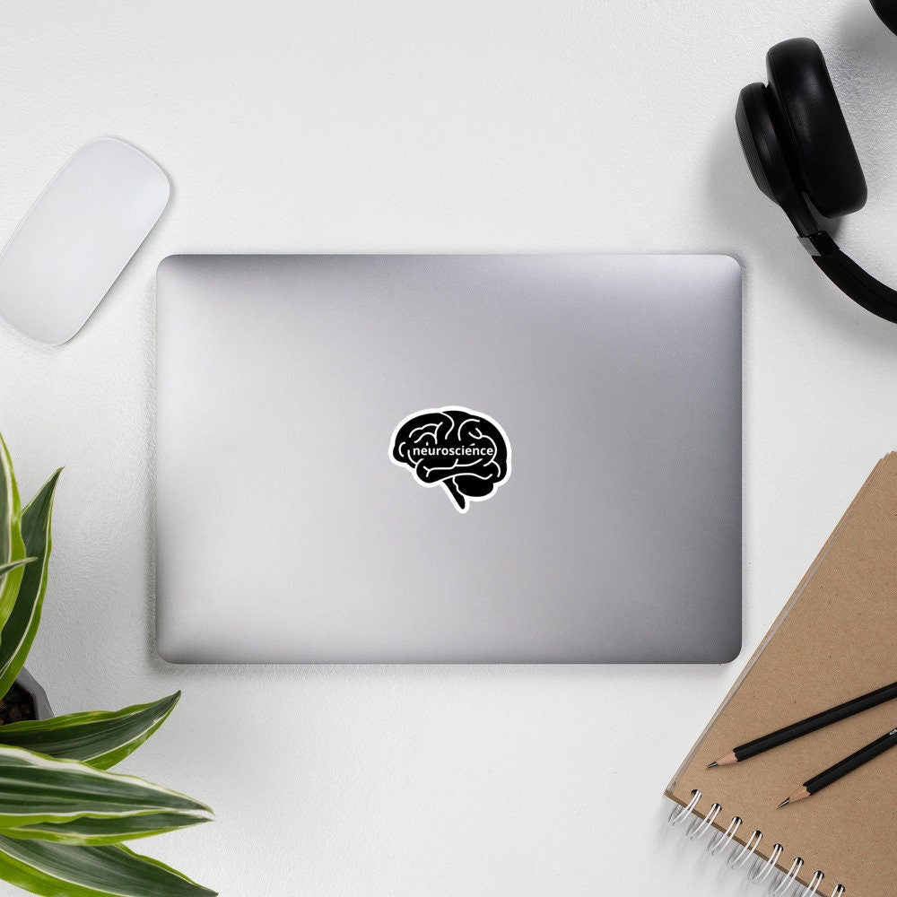 Neuroscience Brain Sticker, Neurology, Neuroscientist, Psychiatry, Clinical Psych, Physician, Bubble-Free Stickers