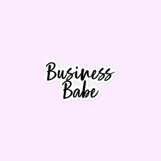 Business Babe Stickers, Women in Business Bubble-Free Stickers