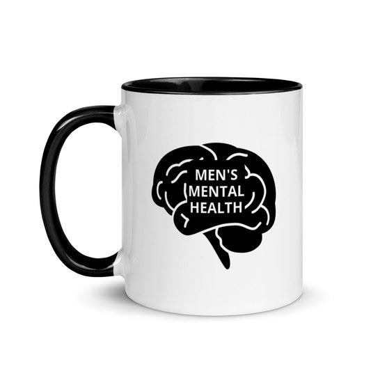 Men's Mental Health Mug with Color Inside, Mental Health Awareness