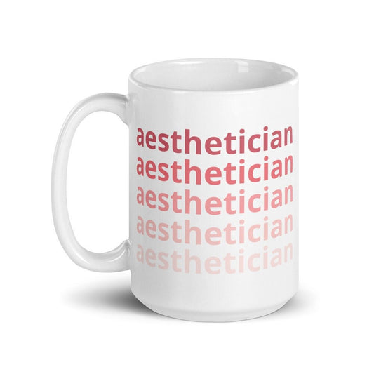 Aesthetician | Skincare Pink Ombre Gradient Mug