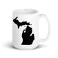 Traverse City, Michigan Heart, Hometown, TC, MI, Michigan Made White Mug