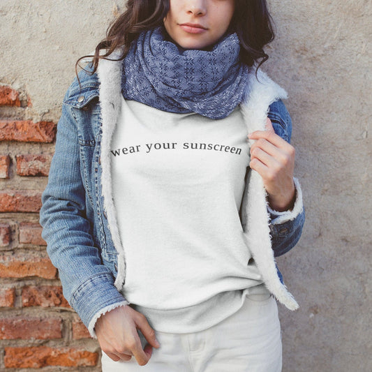 Wear Your Sunscreen | SPF | Unisex Crewneck Sweatshirt