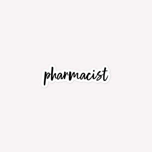 Pharmacist Bubble-Free Stickers