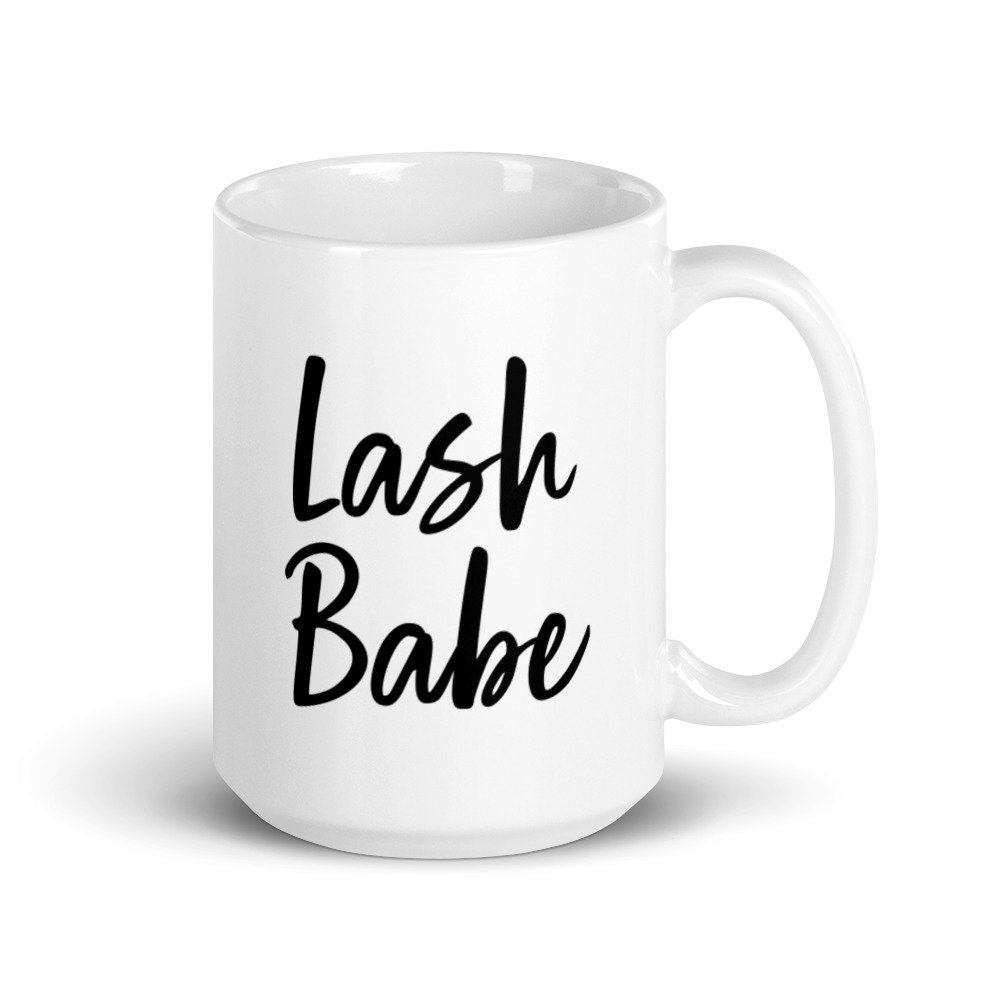 Lash Babe White Glossy Mug