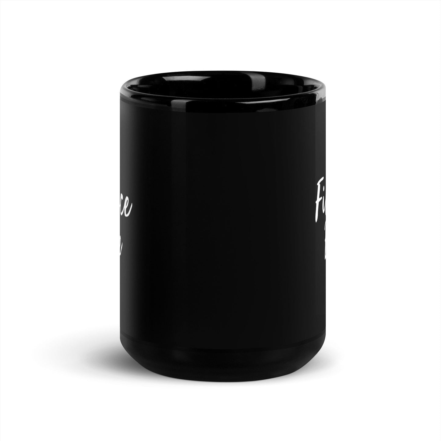 Finance Babe Black Glossy Mug
