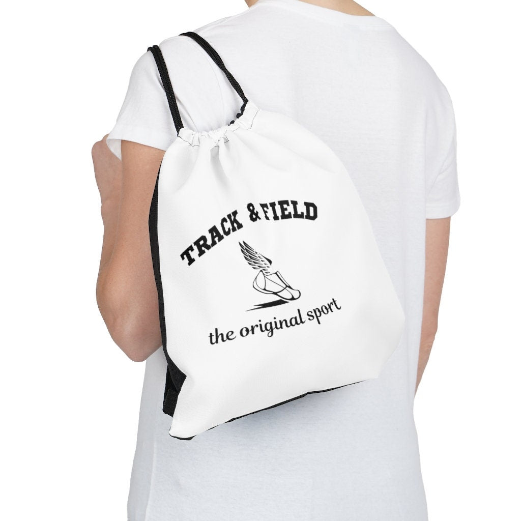 Track & Field The Original Sport Outdoor Drawstring Bag