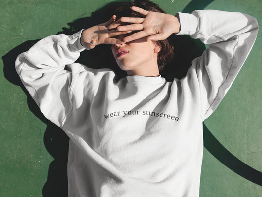 Wear Your Sunscreen | SPF | Unisex Crewneck Sweatshirt