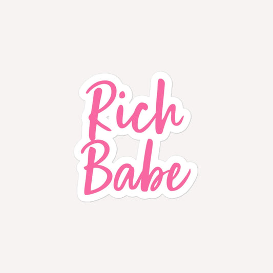 Rich Babe Bubble-Free Stickers