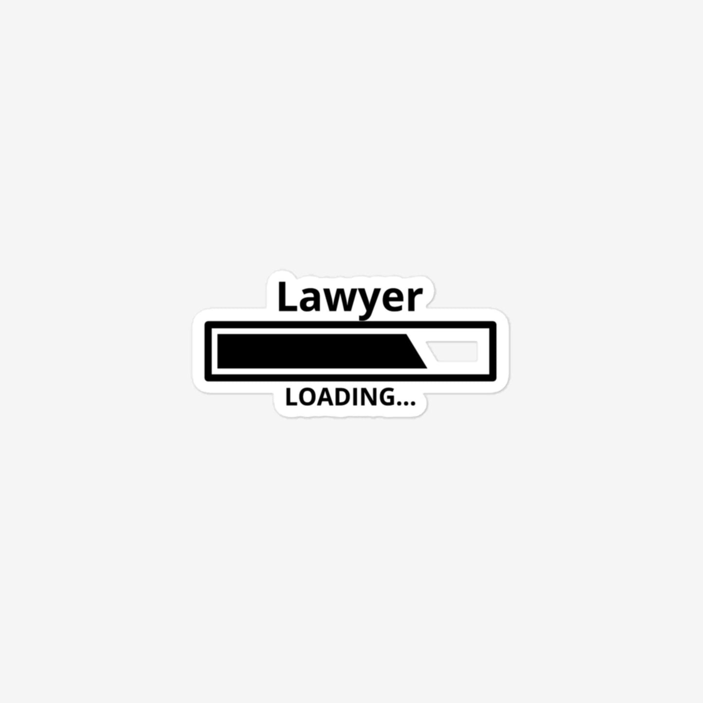 Lawyer Loading Bubble-Free Stickers