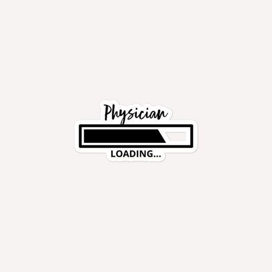 Physician Loading Bubble-Free Stickers