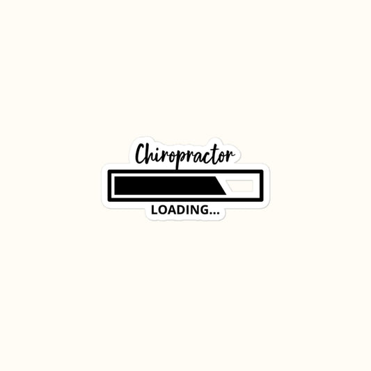 Chiropractor Loading Bubble-Free Stickers
