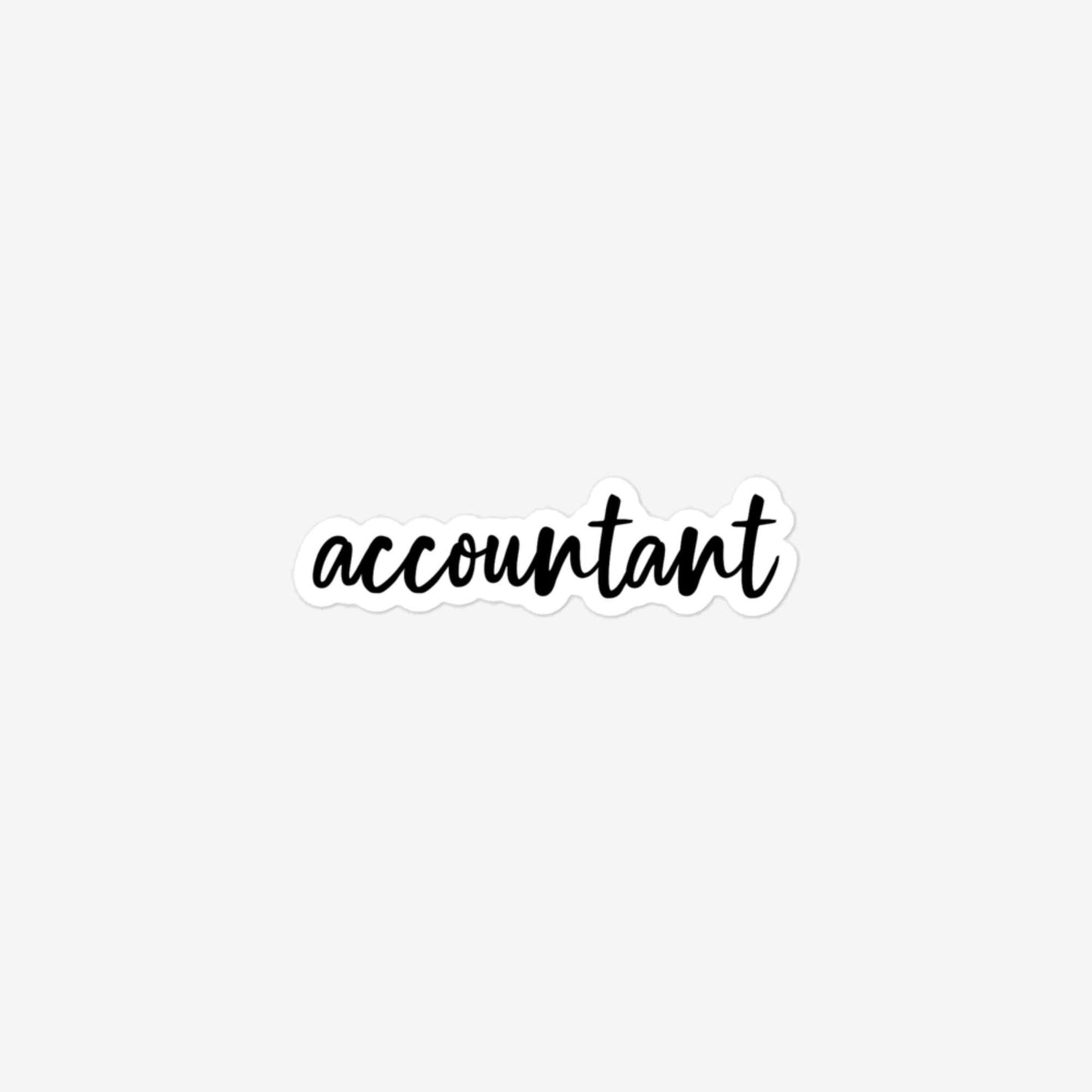 Accountant Bubble-Free Stickers