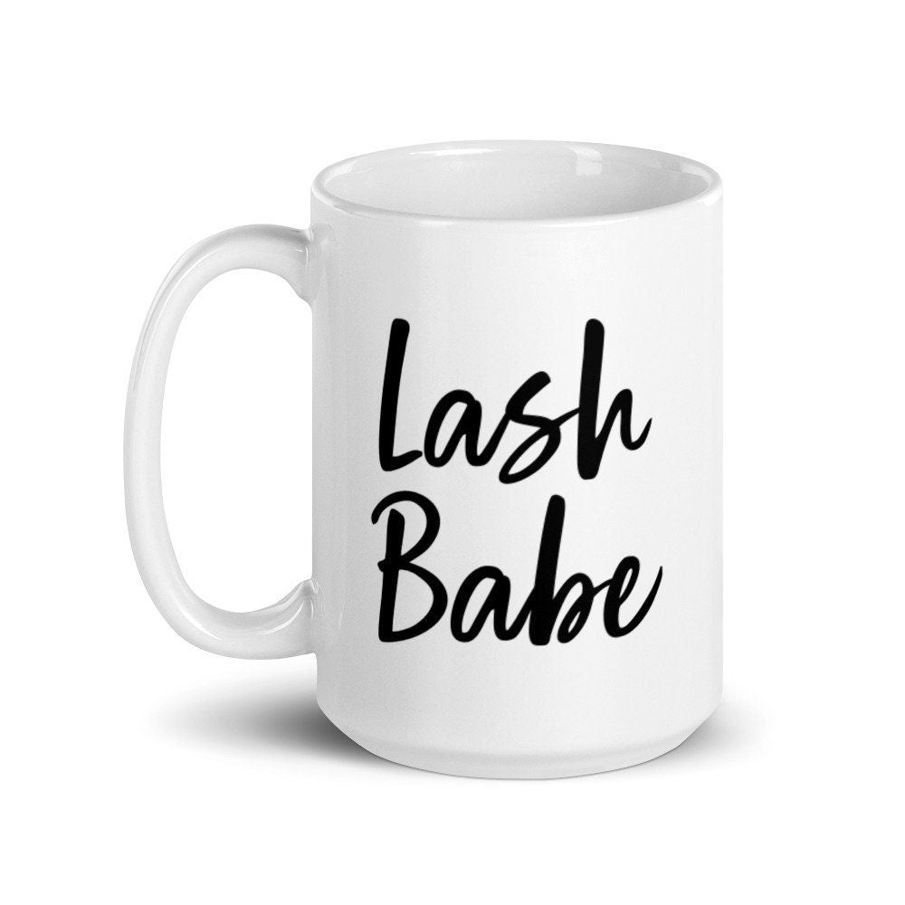 Lash Babe White Glossy Mug