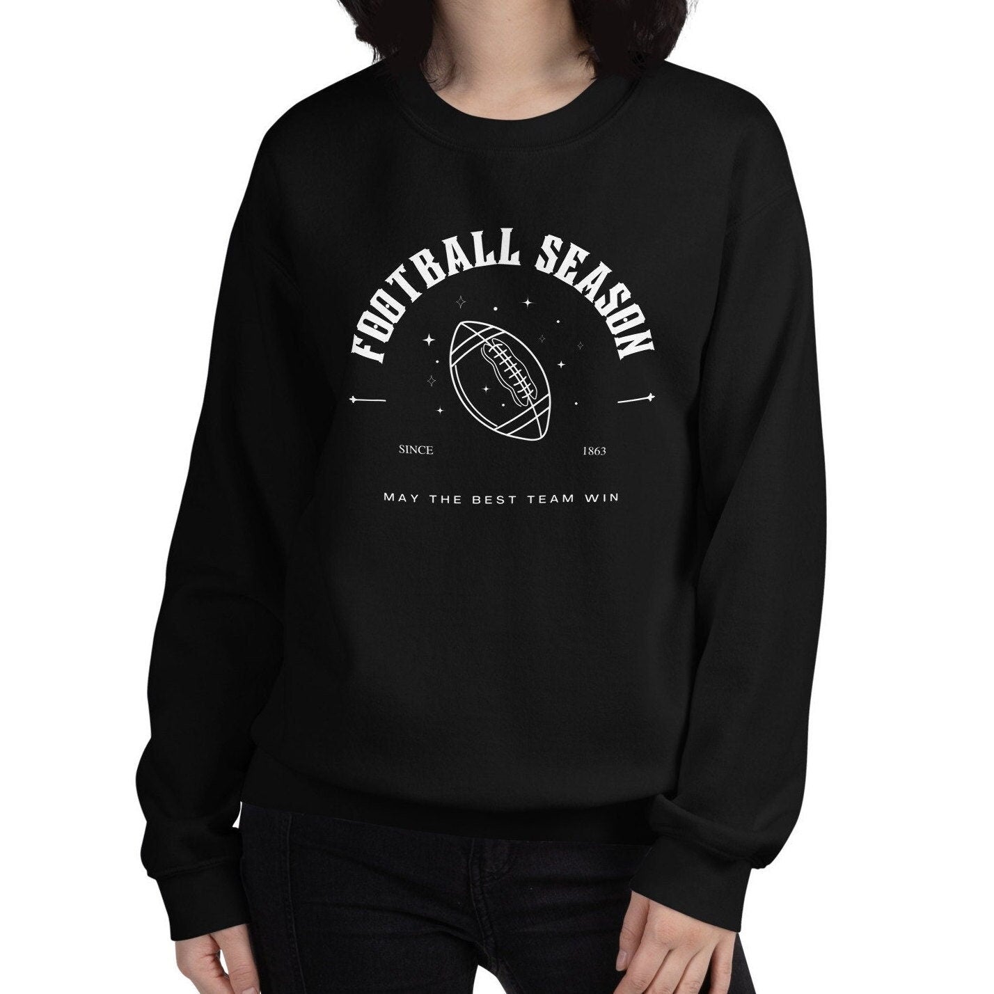 Football Season Twinkle Since 1863 May The Best Team Win Mystical Unisex Crewneck Sweatshirt