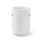 Spooky Season Pink Fangs Halloween Ceramic Mug 15oz