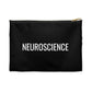 Neuroscience Black Minimalist Accessory Pouch